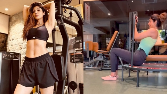 Shilpa Shetty’s trampoline core workout: The fun and effective way to stay fit.(Image by Instagram/theshilpashetty)