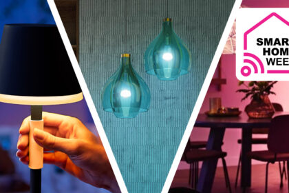 Three Philips Hue lights