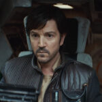 A close up of Cassian in a U-Wing cockpit in Andor season 2's finale episode