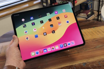 iPad Pro 13-inch with M4 chip on a wooden table