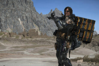 A screenshot from the game Death Stranding 2: On the Beach