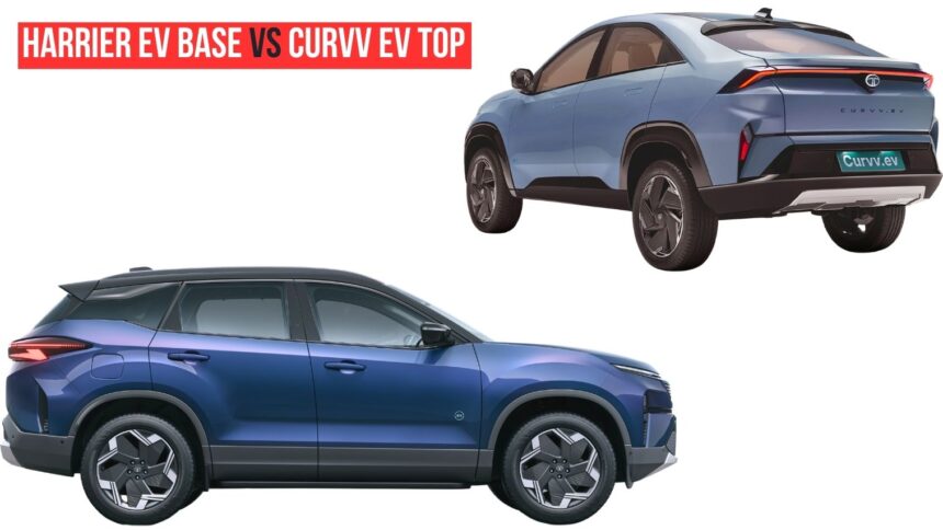 HARRIER EV BASE VS CURVV EV TOP