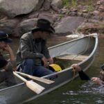 Chad Ollinger prepares to dive into the underwater tunnel in Mystery at Blind Frog Ranch season 5