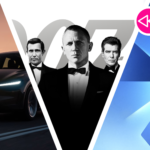 A Tesla car, James Bonds and Samsung's foldable promo image