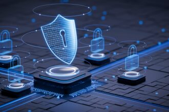 Cybersecurity ensures data protection on internet. Data encryption, firewall, encrypted network, VPN, secure access and authentication defend against malware, hacking, cyber crime and digital threat