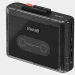 Maxell MXCP-P100 cassette player on a light grey background