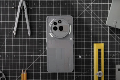 The Nothing Phone 3a from the back