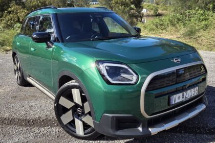 A Mini Countryman in green