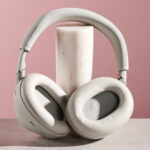 Sony WH-1000XM6 with earcups pointed towards the camera