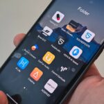 The a list of audio apps on a Realme phone.