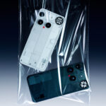 The Nothing Phone 3 in a plastic bag