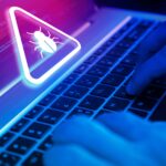 Malware attack virus alert , malicious software infection , cyber security awareness training to protect business