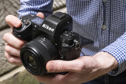 Nikon Z8 camera in the hand
