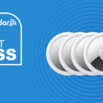 Apple AirTag 4 pack on top of a TechRadar Don't Miss sales banner in blue