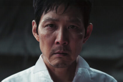 Gi-hun looking directly into the camera in Squid Game season 3 episode 6