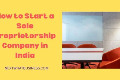 how to start a sole proprietorship company in india