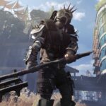 A rogue human in Dying Light 2, wielding a makeshift axe