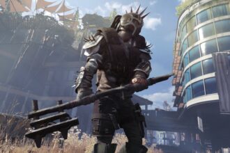 A rogue human in Dying Light 2, wielding a makeshift axe