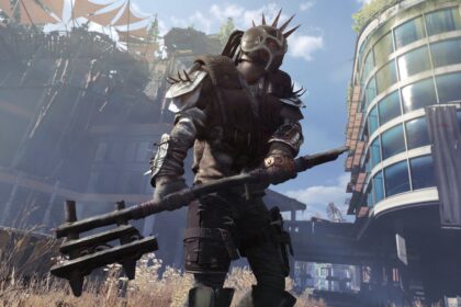A rogue human in Dying Light 2, wielding a makeshift axe