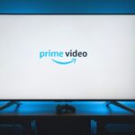 A TV displaying the Prime Video logo