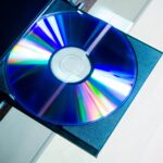 blu-ray disc in tray