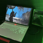 The Lenovo Legion Pro 7 gaming laptop on display at Gamescom 2025.