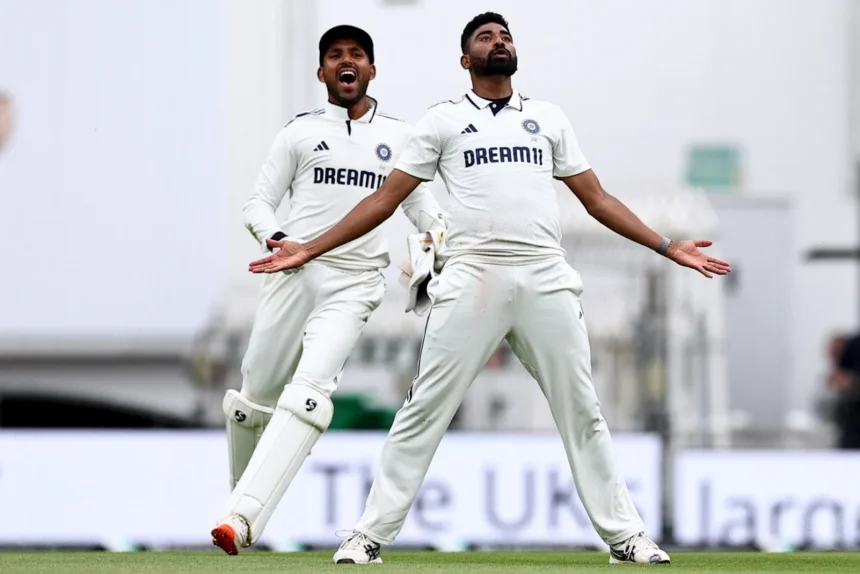 Siraj Leads India to Win At Oval