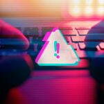 Malware attack virus alert , malicious software infection , cyber security awareness training to protect business