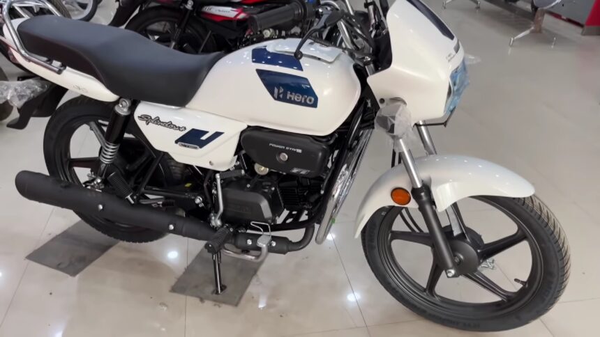 Hero Splendor Plus XTEC pearl white