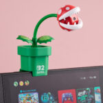 Hori Piranha Plant Camera for Nintendo Switch 2 mounted on the console