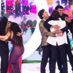 Iris, Olandria, Amaya, Huda, Nic, Bryan and Chris on Love Island USA season 7