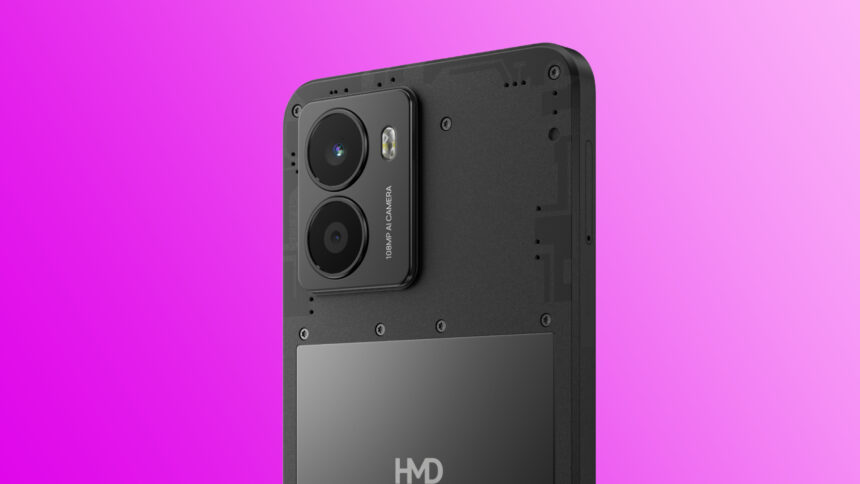 The HMD Fuse smartphone rear panel