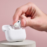 The AirPods Pro 2 being taken out of their case