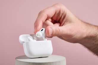The AirPods Pro 2 being taken out of their case