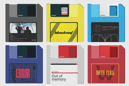 Floppy disk SD card holder concept