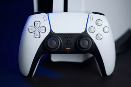 DualSense next to PS5