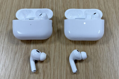 Apple AirPods Pro 3 next to AirPods Pro 2
