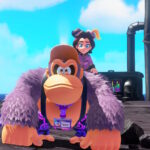 Donkey Kong looks at the camera.