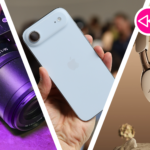 A Nikon camera next to an iPhone Air and new Bose headphones