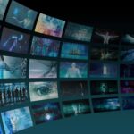Digital Entertainment and Streaming Broadcast Technology Art 3D Render