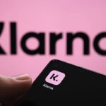 Klarna logo on a smartphone screen
