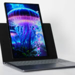 Lenovo ThinkBook VertiFlex Concept in portrait mode