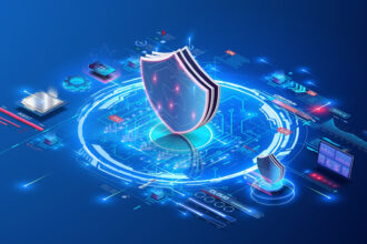 Concept art representing cybersecurity principles