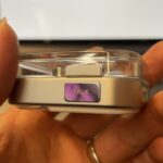 Nothing Ear (3) being tested on a commuter train late at night