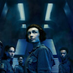 The cast of Alien Earth in a poster for the series