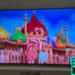 Samsung micro-RGB TV with home theater week logo in corner