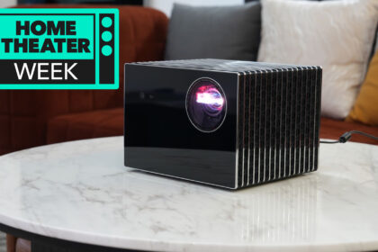 The Valerion VisionMaster Max on a marble table