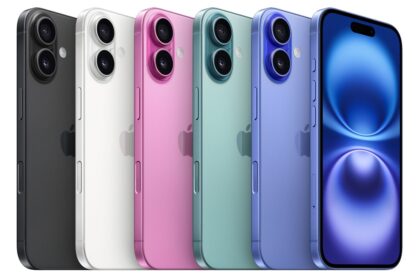 The iPhone 16 in five shades