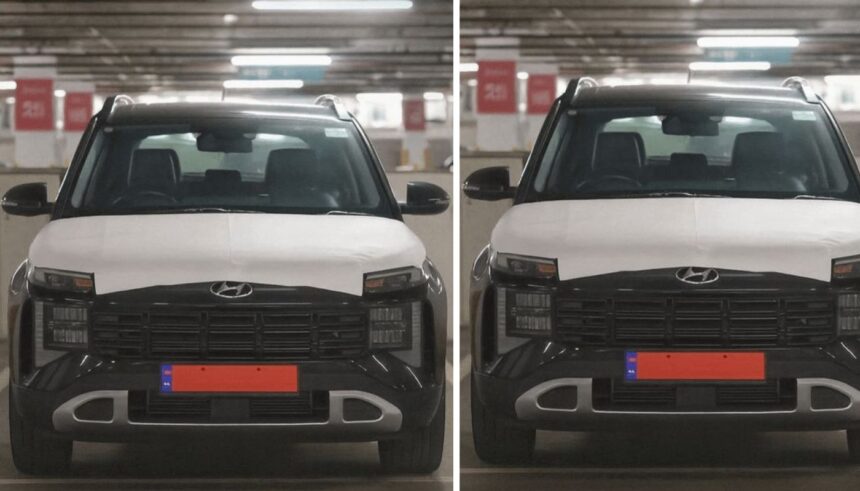 New Hyundai Venue Front Spied