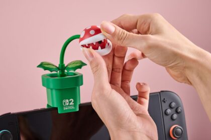 Hori Piranha Plant Camera for Nintendo Switch 2 mouth being opened